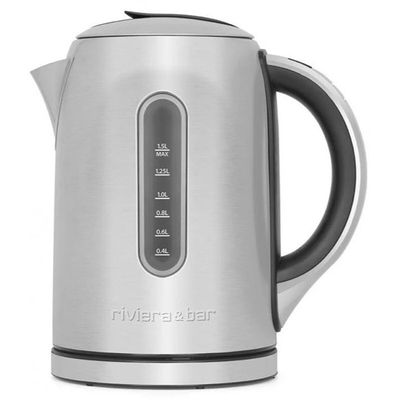 Bouilloire sans fil 1.5l 2200w inox/noir BBT460 Riviera & Bar