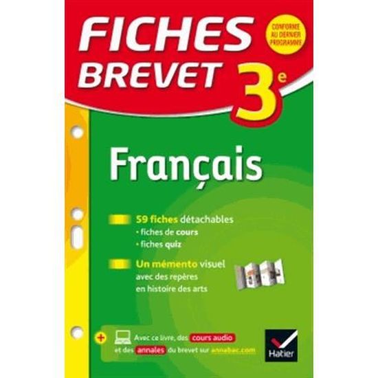Francais 3e Cdiscount Librairie