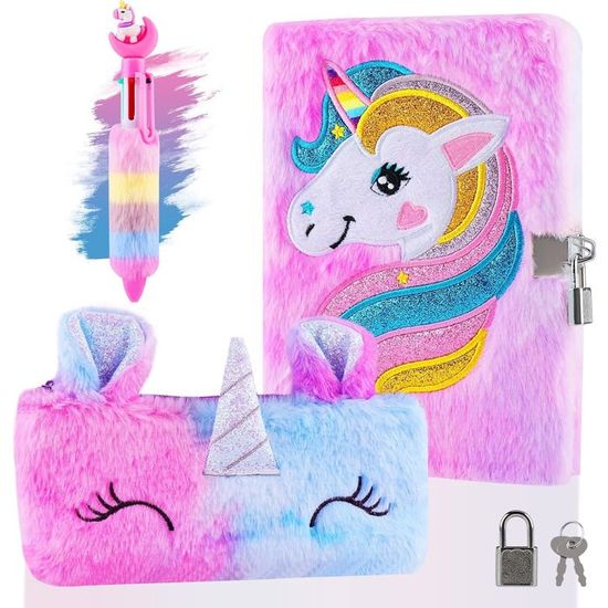 HappyKidsClub Journal Intime Fille, Licorne Cadeau Anniversaire Fille 3-14 Ans Carnet Secret Fille avec Stylo Porte Clé Licorne Stickers Bracelet Enfant Fille Jouet Fille 3-14 Ans Cahier a5 HappyKidsClub Journal Intime Fille, Licorne Cadeau Anniversaire Fille 3-14 Ans Carnet Secret Fille avec Stylo Porte Clé Licorne Stickers Bracelet Enfant Fille Jouet Fille 3-14 Ans Cahier a5