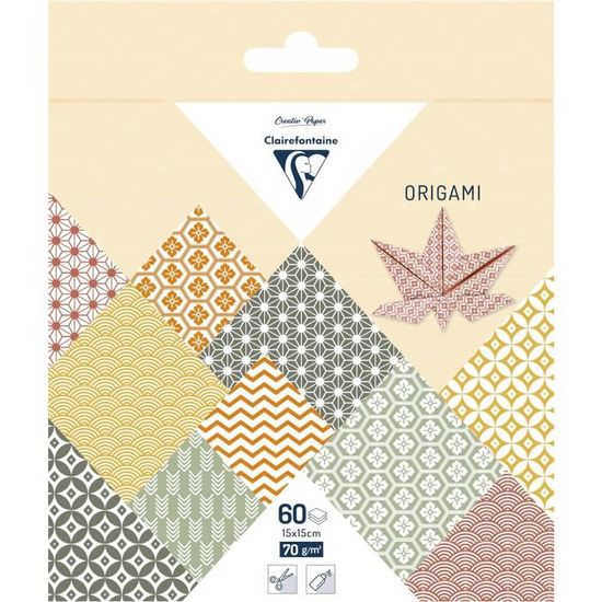 Papiers Assortis 15cm - Lignée ume rouge vert