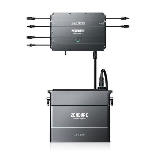Zendure SolarFlow 2400 AC - Centrale Solaire Balcon Avec Batterie Et Gestion IA - Autoconsommation, Stockage 2.88 KWh Extensible