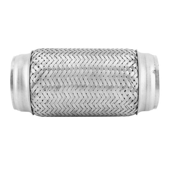 Tuyau d'échappement Flexible Tuyau Flexible d'échappement en Acier Inoxydable Robuste Tube de réparation de Joint Flexible Accessoires de Voiture Universel 2 x 7,9 Pouces 2,2 x 7,9 Pouces(55MM*200MM