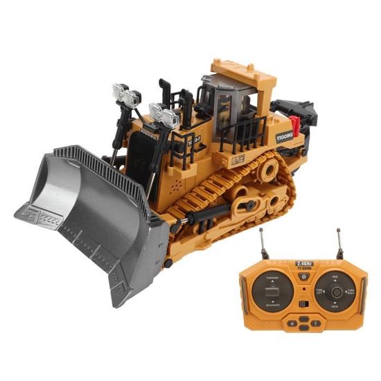 Camion Benne Télécommandé 2.4 GHz - Jouet De Chantier Pour Enfants à Partir De 6 Ans - Avec Lumières Et Moteur Puissant - 11