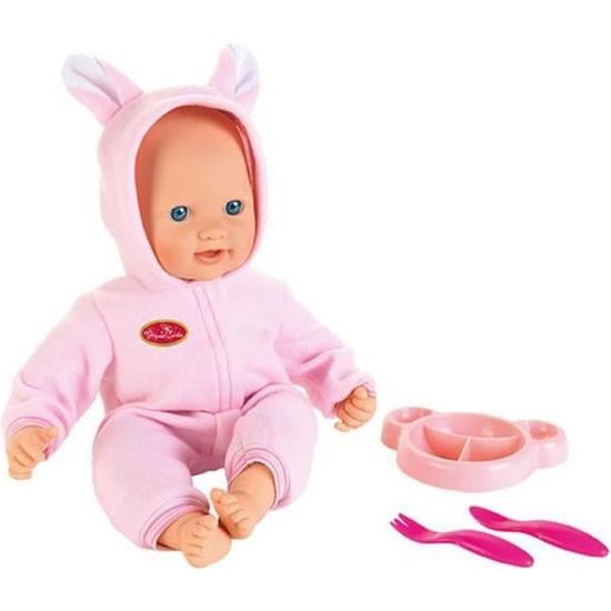 Poupon calin KLEIN Princesse Coralie Assiette cuillere et fourchette Rose 18 mois Cdiscount Jeux Jouets