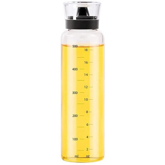 Bouteille à huile en verre + bec verseur - Mes courses en vrac