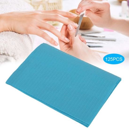 Mothinessto Tampon à main pour manucure 125pcs Tapis de Table d'Ongle
