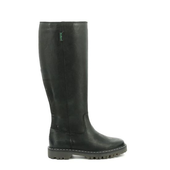 Bottes Kickers Heroick Noir - Taille 37, Cuir, Talon Moyen, Neuf Avec Emballage