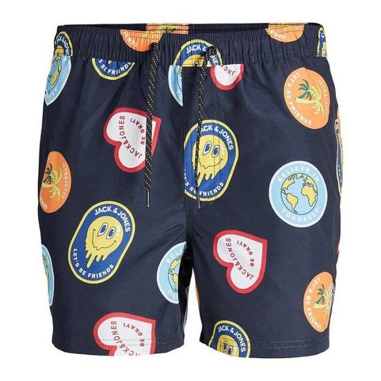 Short De Bain Jack & Jones Jpstfiji - Coupe Classique, Motif Floral, 50% Polyester Recyclé - Pour Homme