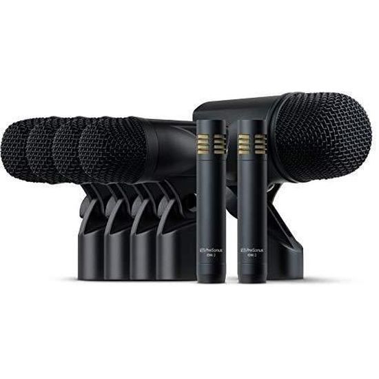 PreSonus DM-7 - Kit Micros Pour Batterie (7 Micros) | BD-1 Grosse Caisse, ST-4 Toms, OH-2 Overheads