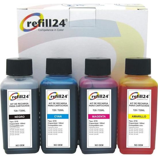 Lot De 4 Cartouches D'encre Compatibles Lexmark Impact S305 - Marque Visiodirect - Garantie 1 An