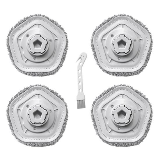 Lot 10 Chiffons Lavables Lot De 4 Chiffons De Rechange Pour Aspirateur Dreame C1/C1 Station De Lingettes Lavables Pour Robot Laveur De Vitres