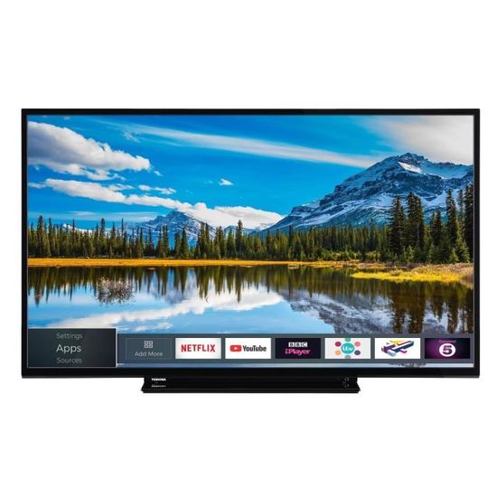 TOSHIBA 43L2863DG TV LED FULL HD 1080p - 109 cm (43") - SMART WIFI Bluetooth - 3 x HDMI - 2 x USB - Classe énergétique A++