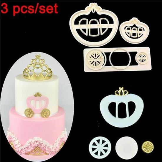3 Pc Carrosse De Princesse Impression Piston Fondant Moule A Cake Cookie Cutter Cdiscount Maison 3 Pc Carrosse De Princesse Impression Piston Fondant Moule A Cake Cookie Cutter Cdiscount Maison