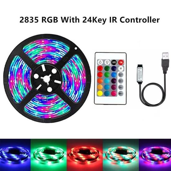 Bande LED COB 5V USB – 0,5 M, 320 LED/m, Blanc Froid 6000K, Flexible, Adhésif 3M, Pour Rétroéclairage TV/armoire
