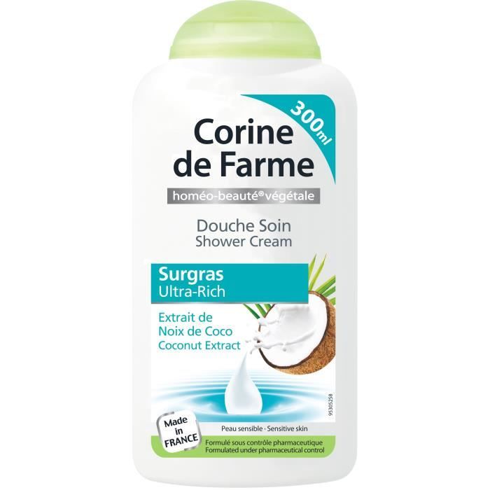 Corine de Farme Douche soin aux extraits de Noix de Coco 300 ml