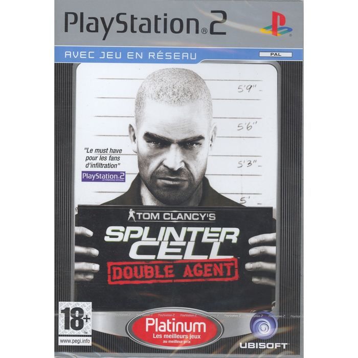 Deg Splinter Cell Double Agent / Jeu Console PS2 Plat