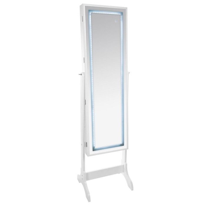 Armoire à bijoux LED GM - Blanc