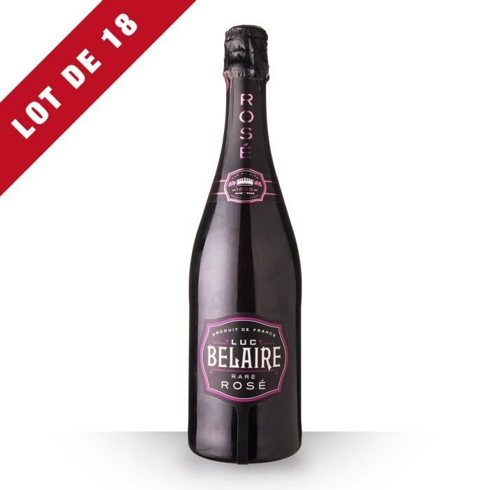 Lot de 18 - Luc Belaire Fantôme Rare Rosé - 18x75cl - Vin Rosé