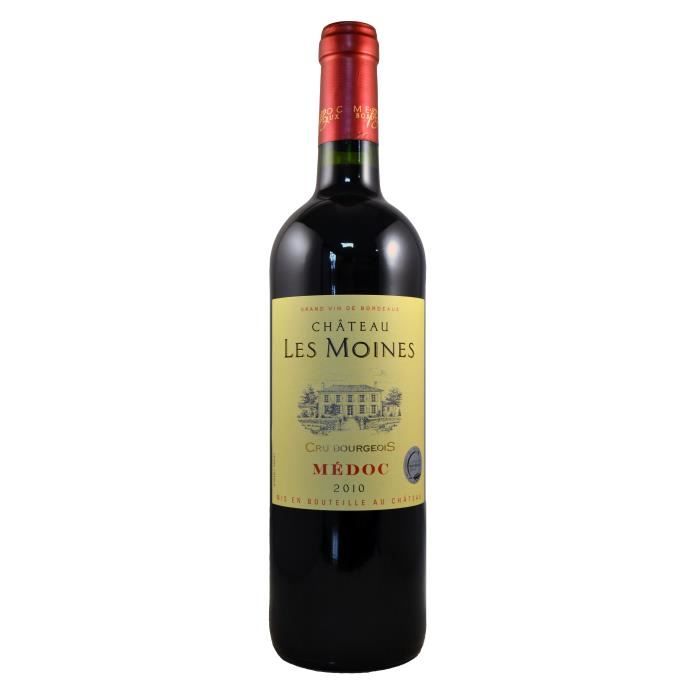 Château LES MOINES 2010 AOP MEDOC CRU BOURGEOIS -Vin rouge de Bordeaux - 75cl