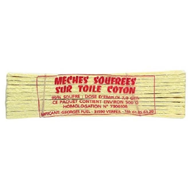 MÈCHE SOUFRÉE SUR TOILE COTON