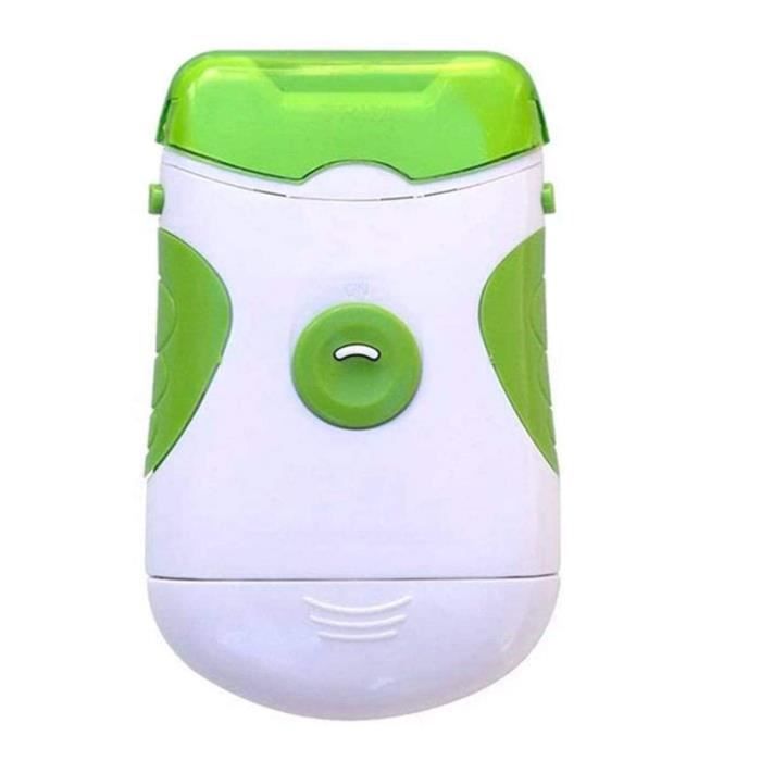 Coupe-Ongles Électrique 2 en 1, Lime À Ongles ÉLectrique avec Lampe LED,Coupe Ongles ÉLectrique À Piles,Manucure Electrique Ongles