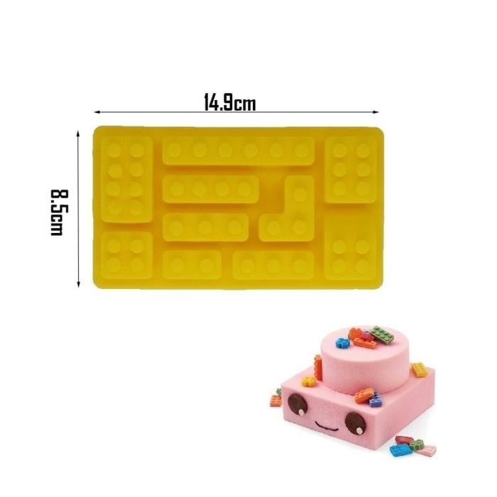 Lego moule Silicone Mini figurine Robot Outils de gâteau en forme de trou moule plateau de Cube de glace moule pour gâteau - Type 1