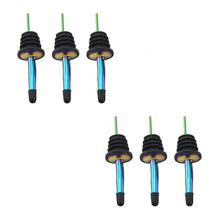 Tire-Bouchon,Verseurs de bouteilles classiques en acier inoxydable, lot de 12 verseurs à bec conique avec - Type Pastèque rouge