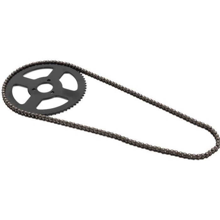Drfeify Chaînes arrière Chaîne 25H Pignon de Liens 144 Arbre à 2 Temps pour Mini Moto Électrique Vélo de Poche ATV Quad