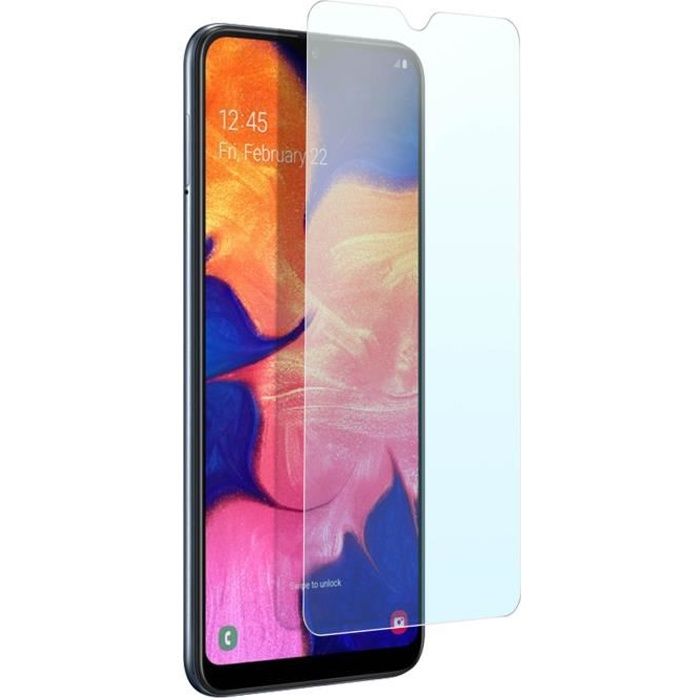 Film Samsung Galaxy A10 Protection Écran Verre trempé 9H Antichoc Transparent Blanc