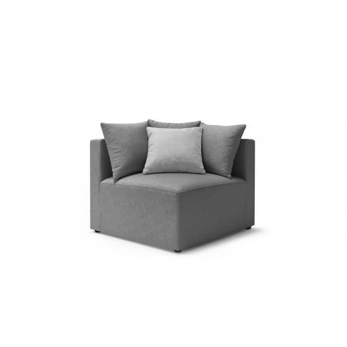 Angle METIS Gris foncé Modulable Design Coussins déco