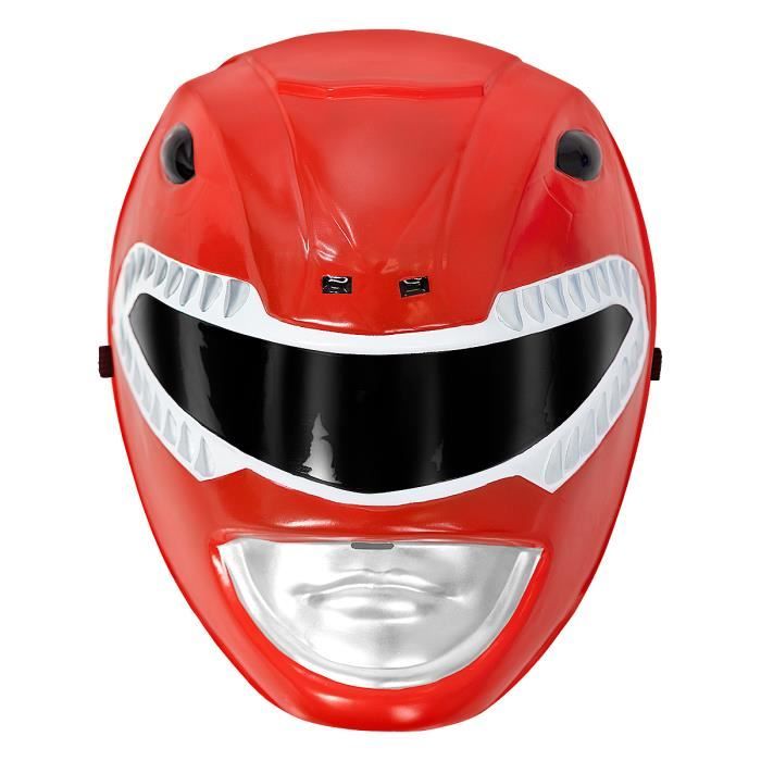 FUNIDELIA Masque Power Ranger rouge enfant - Déguisement pour garçon et accessoires pour Halloween, carnaval et fêtes.