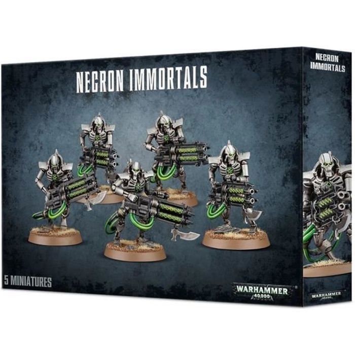Games Workshop Necron Immortals, Figurine à collectionner, Jeu vidéo, Gris, Adultes et enfants, Warhammer 40000, Plastique