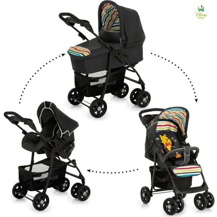 WINNIE L'OURSON Poussette Combinée Trio Shopper