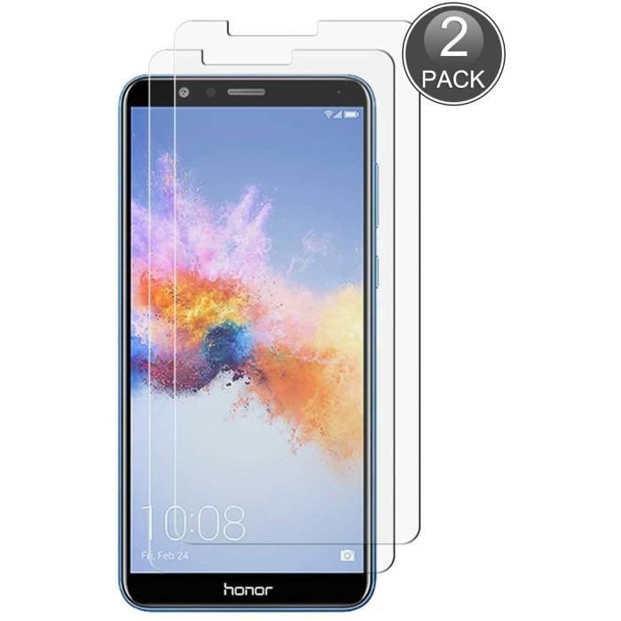 d'écran Protecteur Compatible avec Huawei Honor 7X, 0.26mm HD Protection Anti-Rayures et Anti-Empreintes Digitales, 9H Verre Trempé