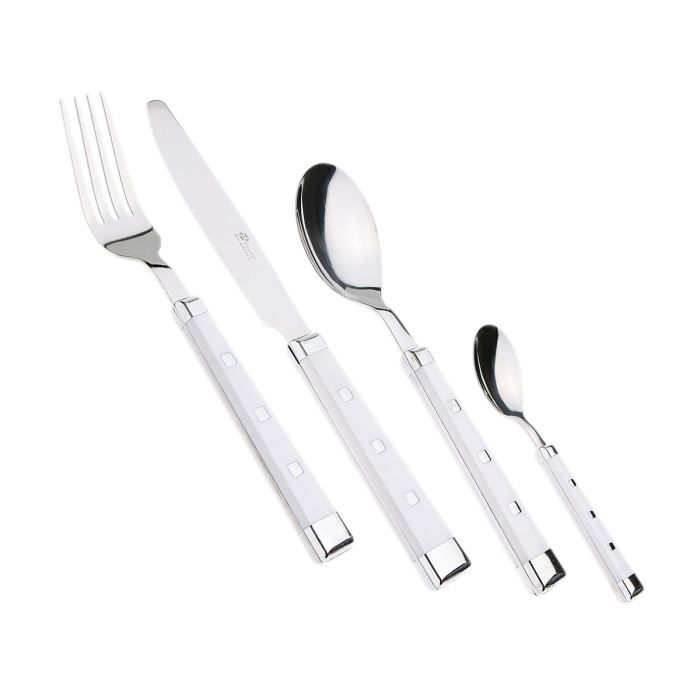 PRADEL EXCELLENCE - Ménagère belle table blanc 16 pièces en boite
