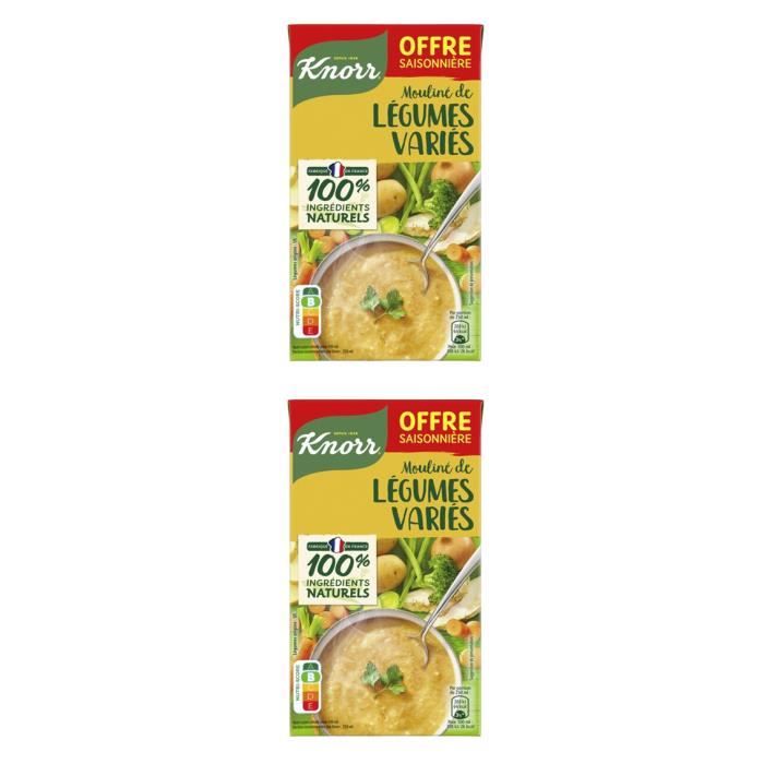 [ Lot de 2 ] Mouliné de légumes vert Knorrs - 1L