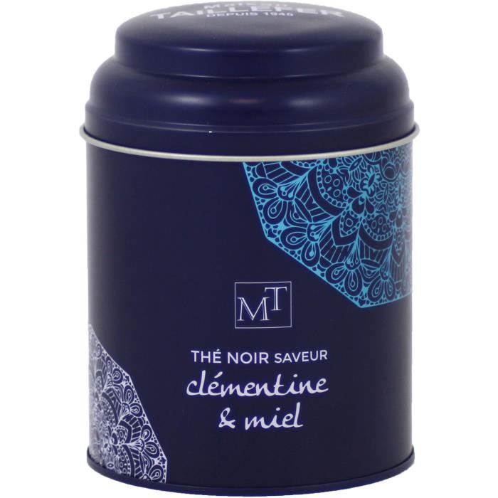 MAISON TAILLEFER Thé Noir Clémentine Miel Boite Métal 100g