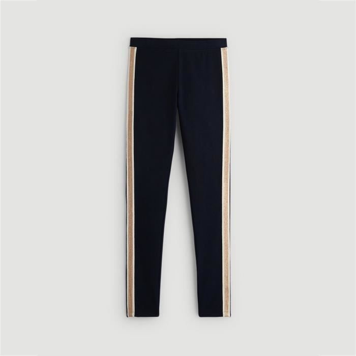 MONOPRIX KIDS - Legging bandes paillettes - MARINE - Feminin