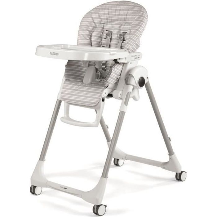 PEG PEREGO Chaise haute multi-positions Prima Pappa Follow Me Linear - Gris