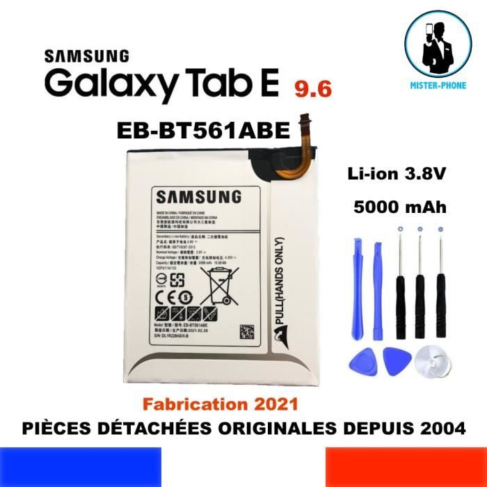 BATTERIE ORIGINALE SAMSUNG EB-BT561ABE TABLET GALAXY TAB E 9.6 SM-T560 SM-T561 OEM ORIGINE+KIT OUTILS GENUINE BATTERY TOOLS