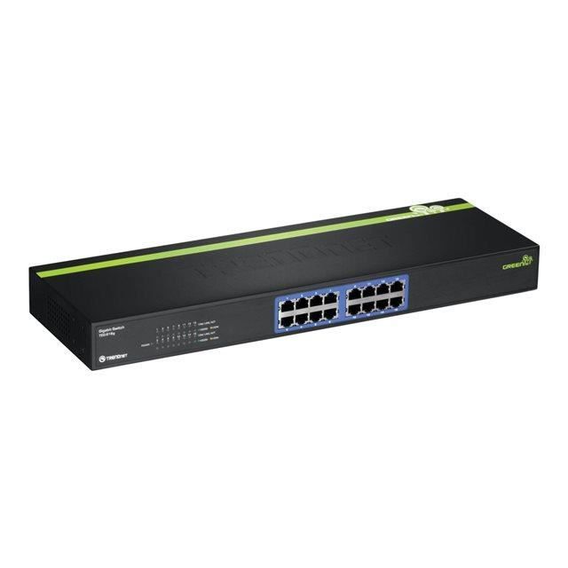 TRENDNET Commutateur Ethernet TEG-S16g 16 Ports - 2 Couches supportées - Montable en rack