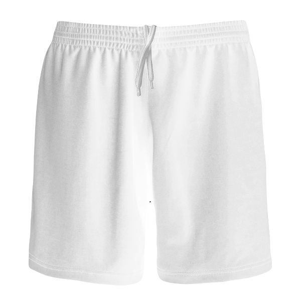 Short football 100% polyester large couleur blanc
