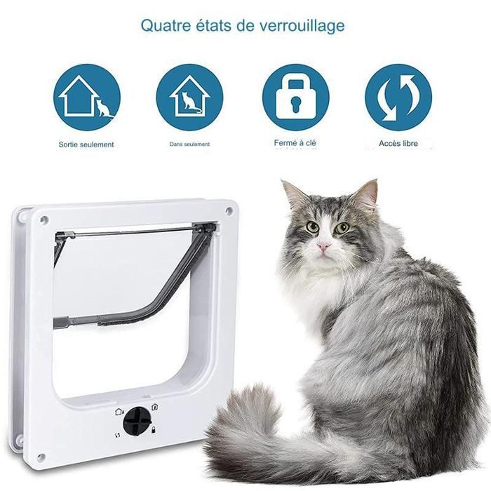 Meilleurs prix pour Chatiere pour Chat, Grande chatière,27cm x 23.5cm, pour Chats et Petits Chiens de circonférence