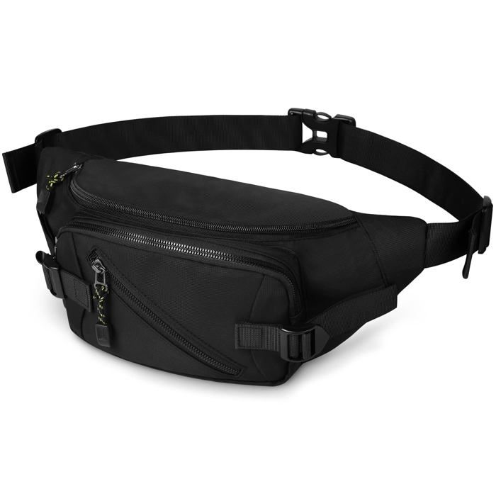 Sac Banane Imperméable Avec Porte-Bouteille – Gisdanchz, Grande Capacité Pour Randonnée Et Voyage