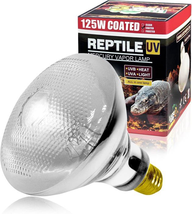 Meilleurs prix pour Lampe chauffante UVA UVB pour terrarium,E27,reptiles,UVB,125 W,D3,spot de basage UV pour tortue,tagame barbu,lézard,gecko