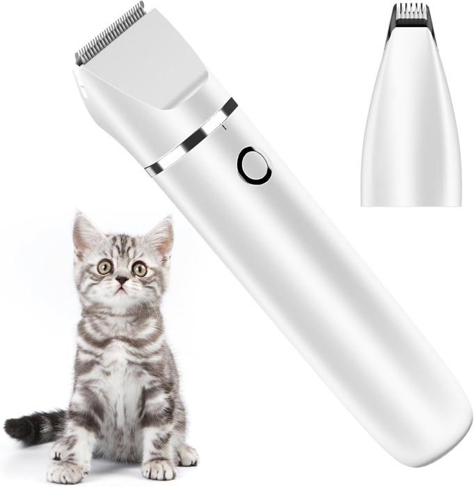 Meilleurs prix pour Dernière tondeuse à pattes 2 en 1 silencieuse électrique professionnelle pour chienschatspattesyeuxblanc