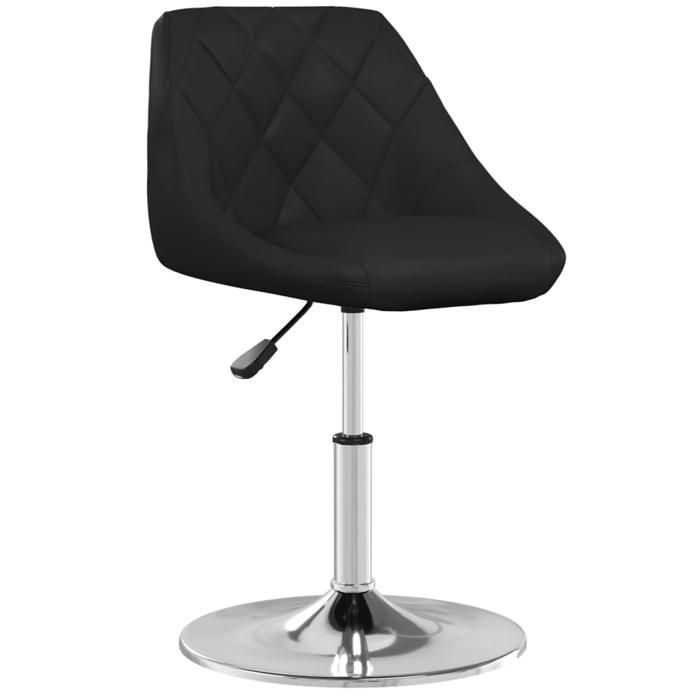 Printemps/été 2025 Tabouret de bar fauteuil bar Noir Similicuir - 44x46x(62.5-77.5) cm LV3731