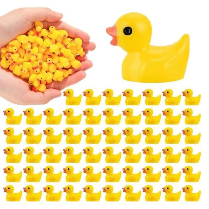 100-300 Pcs Mini Canards en Résine, Figurines Miniatures Canards de Jardin Féeriques Petits Canards B4 R0N1