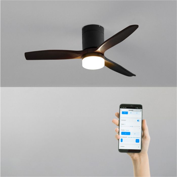 Ventilateur de plafond - Create - Avec lumière - Silencieux - Fonction été/hiver - Wi-Fi