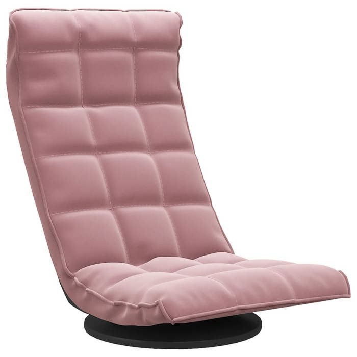 @FRENCH Chaise de sol pivotante Rose Velours 9106366
